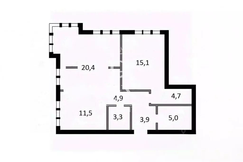 Квартира, 2 комнаты, 70 м - Фото 0