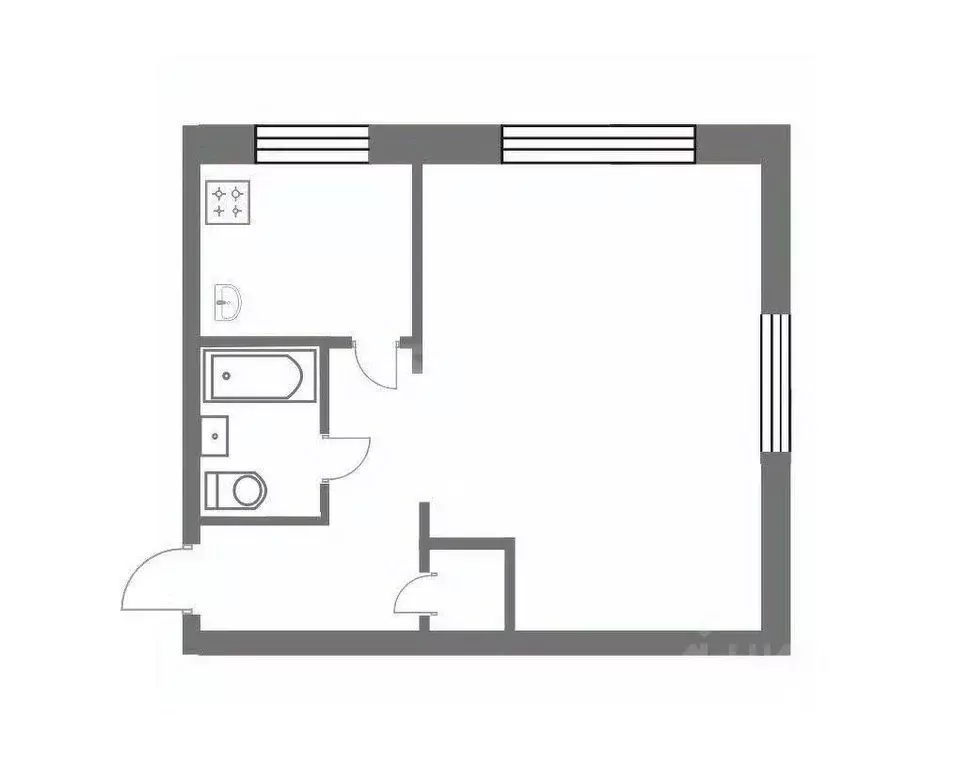 1-к кв. Тульская область, Богородицк Западный мкр, 14 (31.2 м) - Фото 2