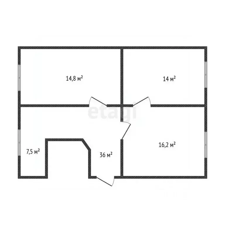 3-к кв. Дагестан, Каспийск ул. Хизроева, 21 (60.0 м) - Фото 1