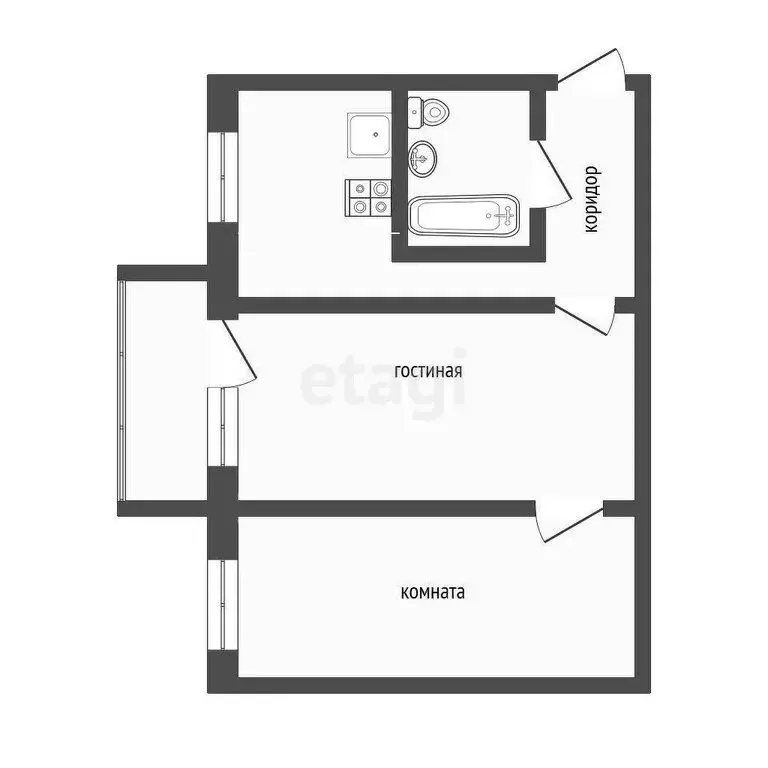 2-комнатная квартира: Улан-Удэ, Краснофлотская улица, 50 (48.4 м) - Фото 0