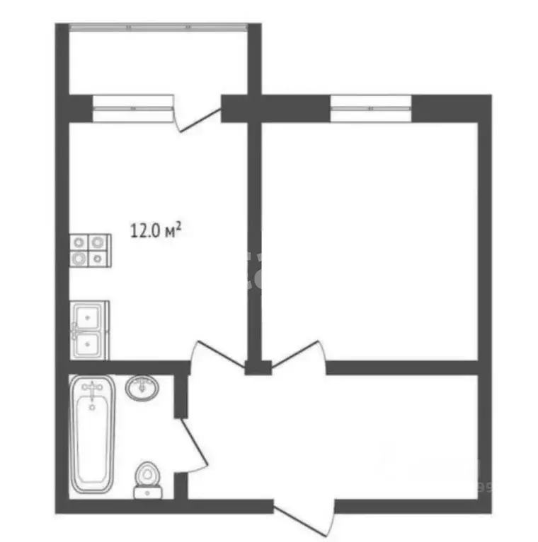 1-к кв. Краснодарский край, Краснодар ул. Ивана Беличенко, 103к1 (34.9 ... - Фото 1