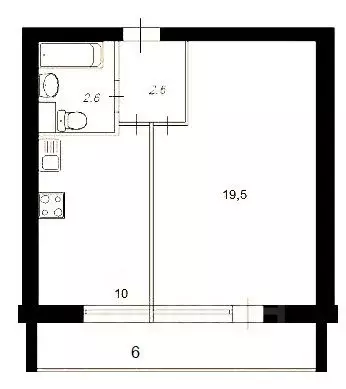 1-к кв. Московская область, Видное Жуковский проезд, 7 (38.3 м) - Фото 0