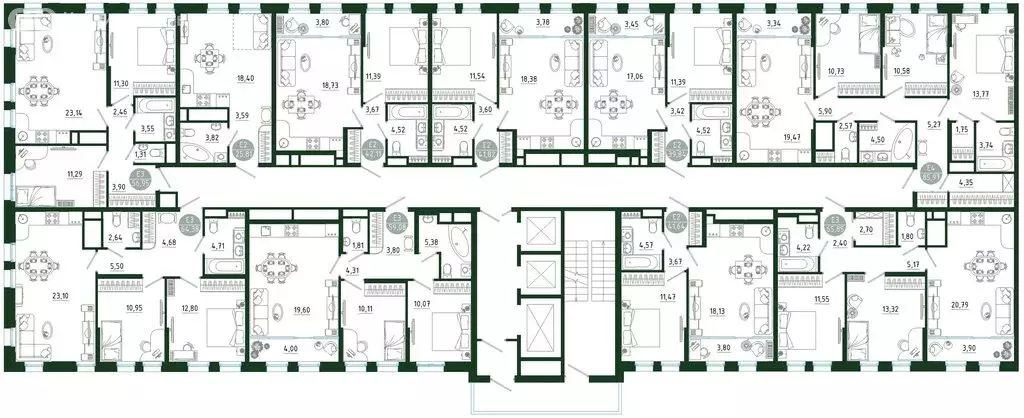 2-комнатная квартира: Тула, улица Генерала Маргелова, 9В (64.38 м) - Фото 1