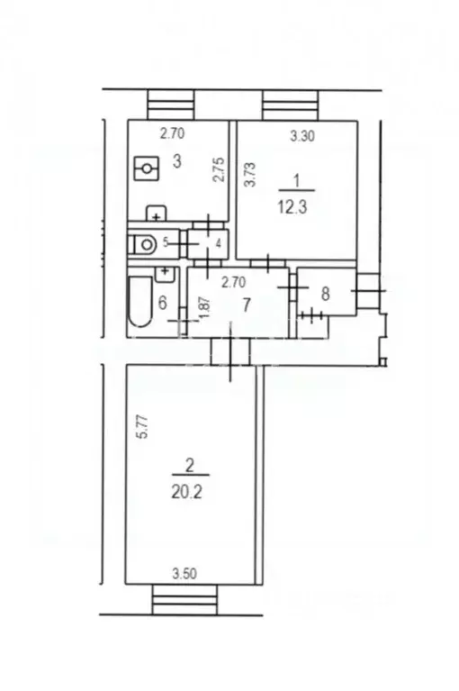 2-к кв. Москва ул. Земляной Вал, 38-40/15С9 (52.0 м) - Фото 2