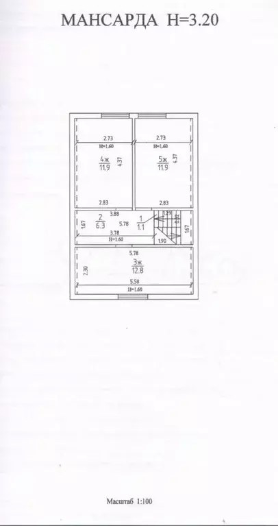 Дом 103 м на участке 4 сот. - Фото 1