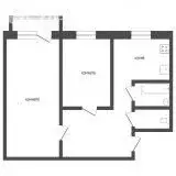 2-комнатная квартира: Курган, улица Савельева, 6 (42.1 м) - Фото 1