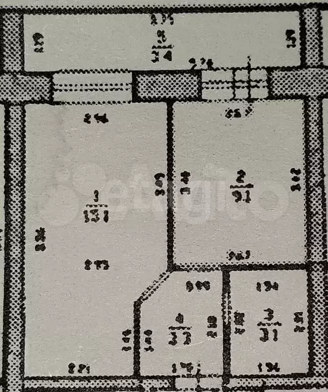 1-к. квартира, 30,6 м, 1/5 эт. - Фото 0