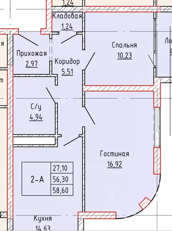 2-к кв. Чеченская республика, Грозный просп. В.В. Путина, 20 (62.0 м) - Фото 0