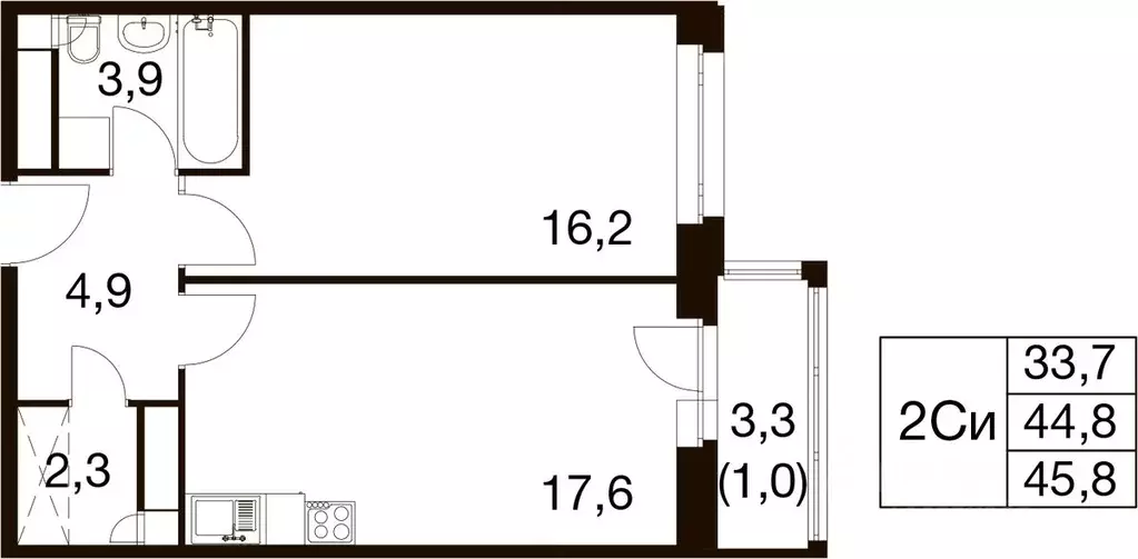 1-к кв. Московская область, Балашиха Гагарина мкр, ул. Проектная, 4 ... - Фото 1
