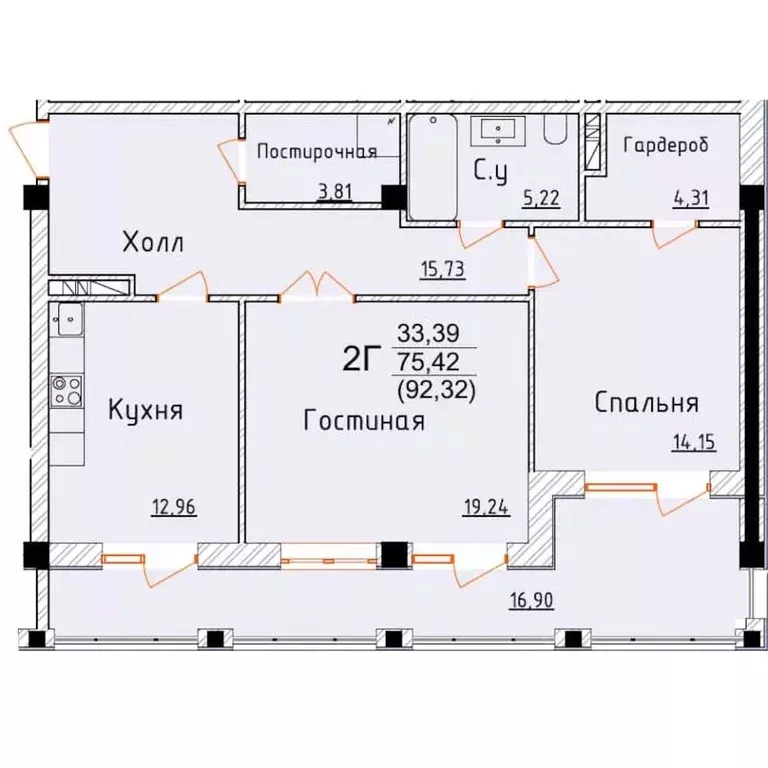 2-к кв. Дагестан, Дербент ул. Графа Воронцова, 80 (92.32 м) - Фото 0