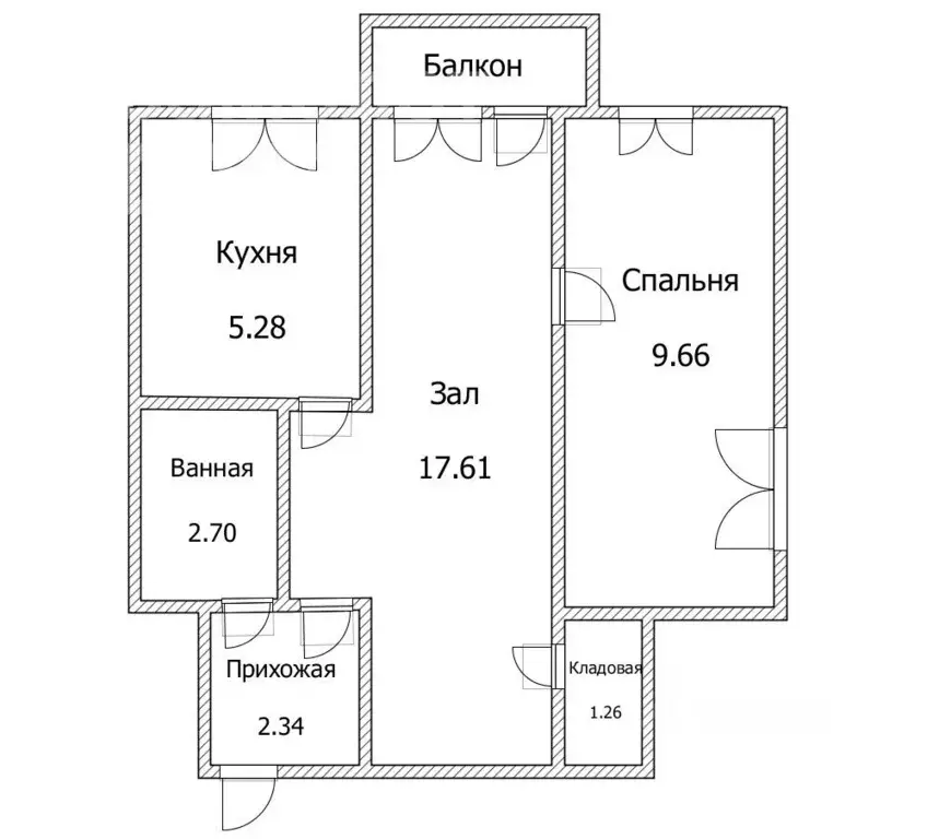 2-к кв. Ульяновская область, Ульяновск ул. Ватутина, 44 (39.7 м) - Фото 1