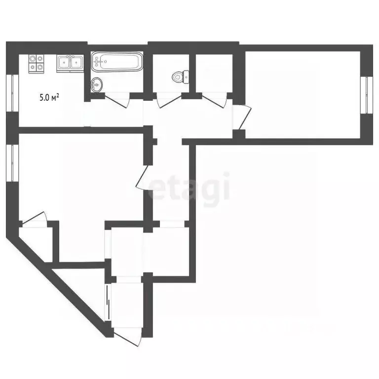 2-к кв. Челябинская область, Челябинск ул. Мира, 36 (68.4 м) - Фото 1