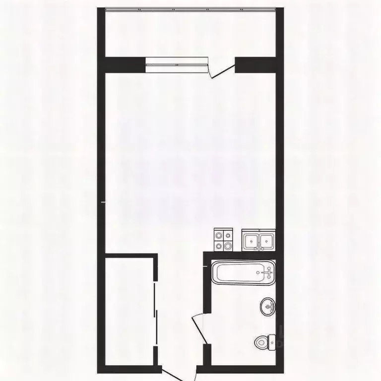 Студия Севастополь ул. Челюскинцев, 49 (20.1 м) - Фото 2