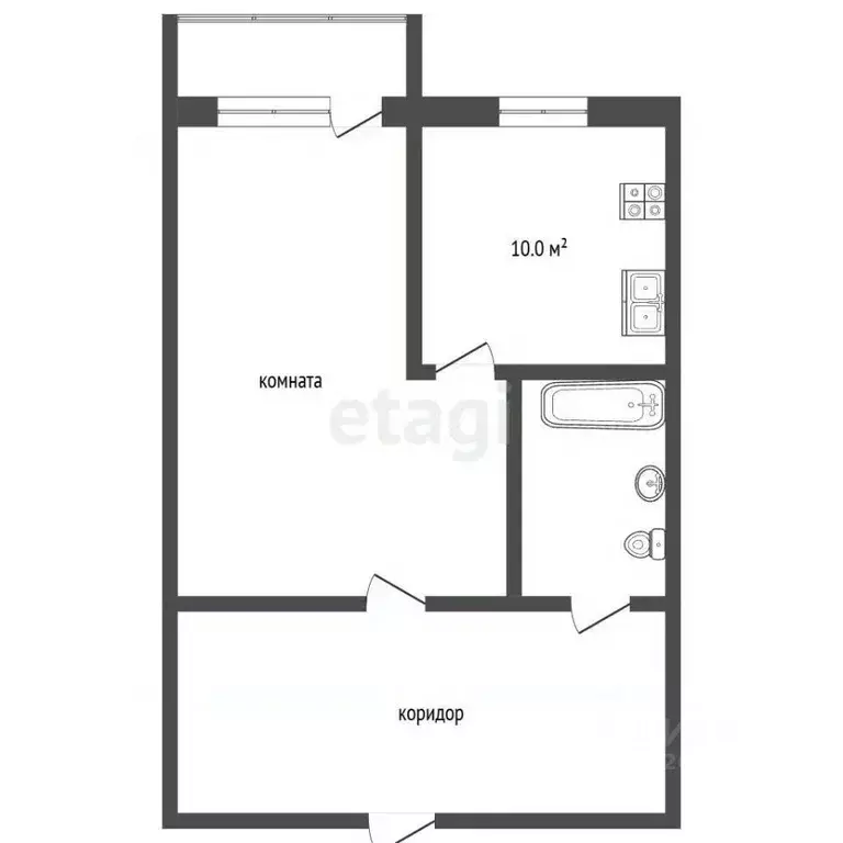 1-к кв. Костромская область, Кострома просп. Текстильщиков, 3а (33.3 ... - Фото 1