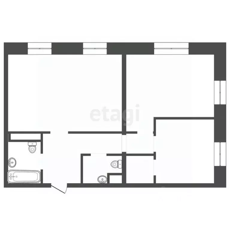 2-к кв. Иркутская область, Иркутск ул. Якоби, 10 (79.0 м) - Фото 1