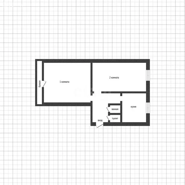 2-комнатная квартира: Остров, улица Шумейко, 8 (46.6 м) - Фото 1