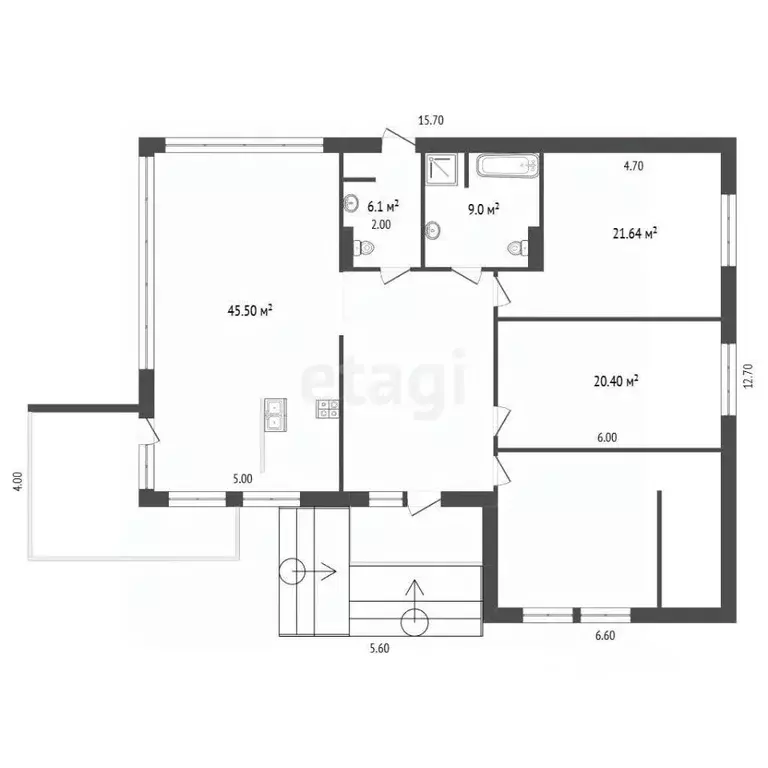 Дом в Крым, Симферопольский район, Трудовское с/пос, пос. Айкаван, ... - Фото 2