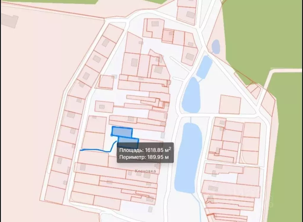 Участок в Москва д. Кленовка, 52А (16.1 сот.) - Фото 2