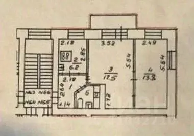 2-к кв. Санкт-Петербург Гданьская ул., 11 (44.8 м) - Фото 1