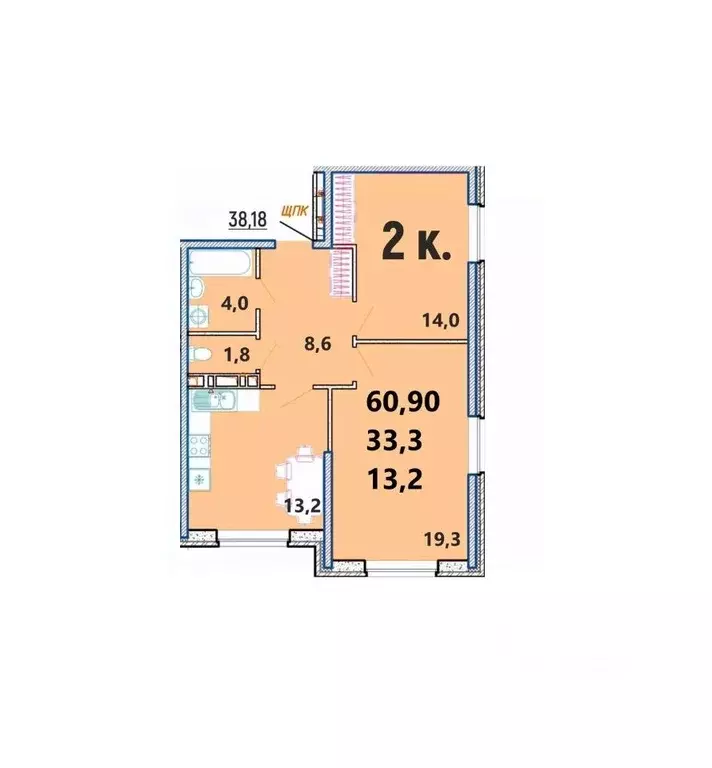 2-к кв. Краснодарский край, Туапсинский муниципальный округ, с. Агой ... - Фото 1