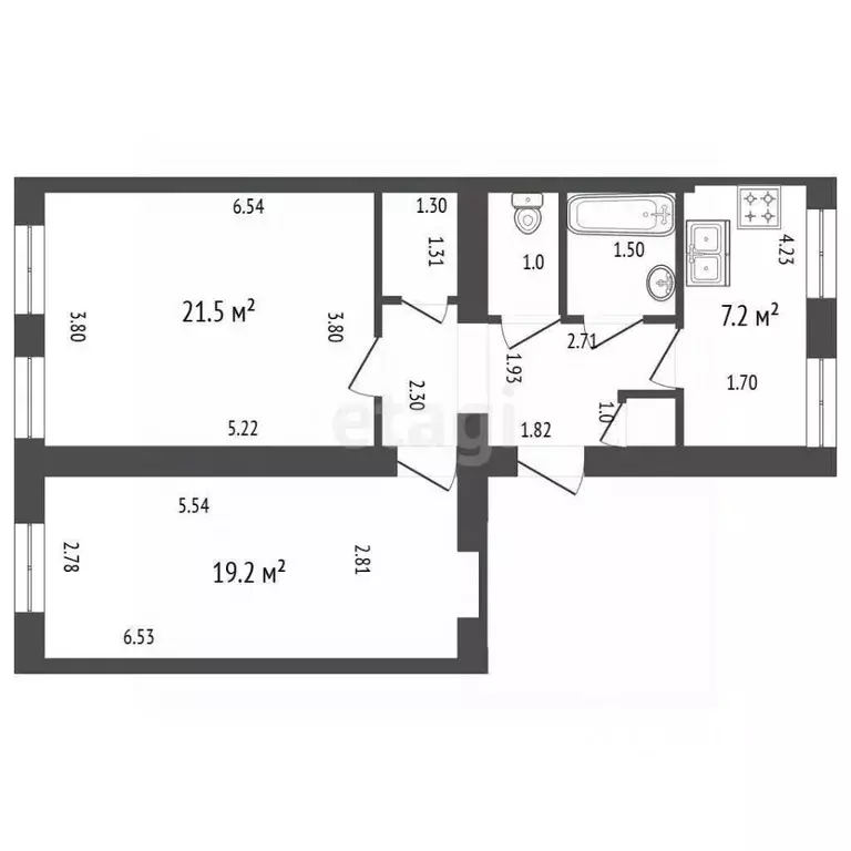 2-к кв. Санкт-Петербург 12-я Красноармейская ул., 12 (61.5 м) - Фото 2