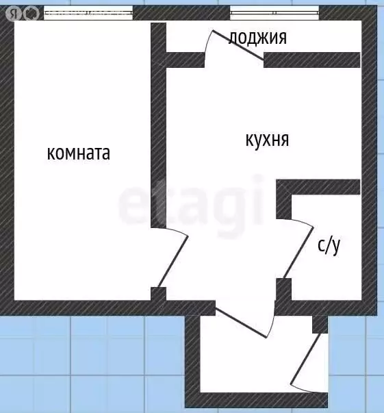 1-комнатная квартира: Оренбург, улица Берёзка, 17 (35.3 м) - Фото 1