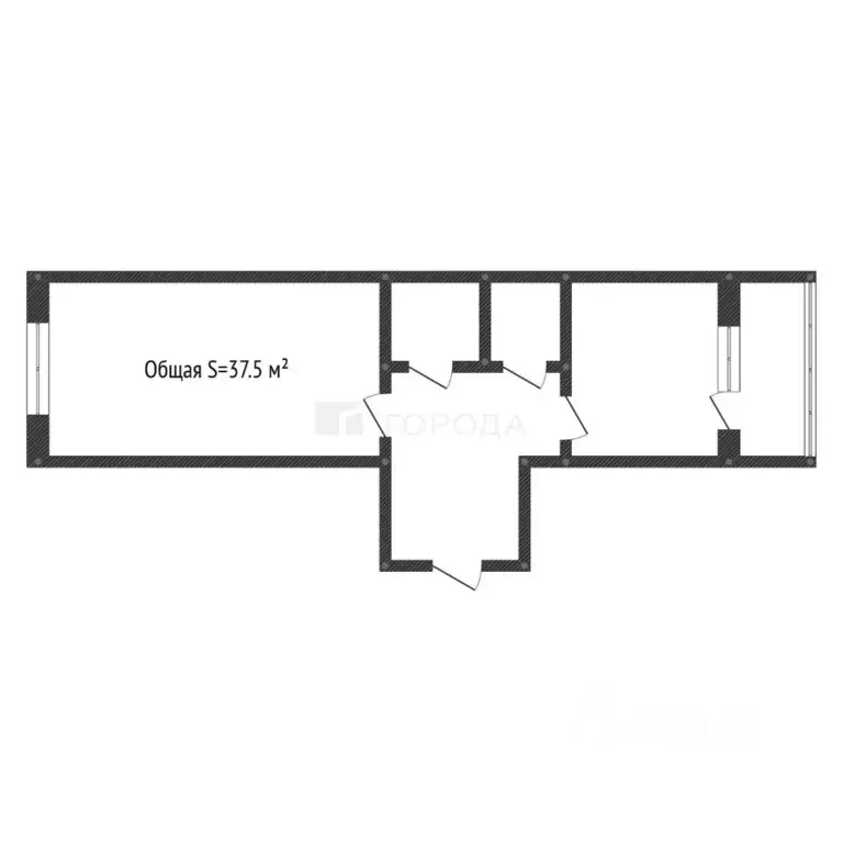 2-к кв. Алтайский край, Барнаул ул. Глушкова, 2 (37.5 м) - Фото 2