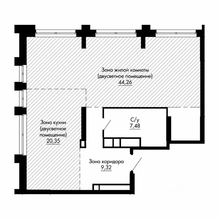 1-к кв. Свердловская область, Екатеринбург Премиум Кварталы Маяковка ... - Фото 1