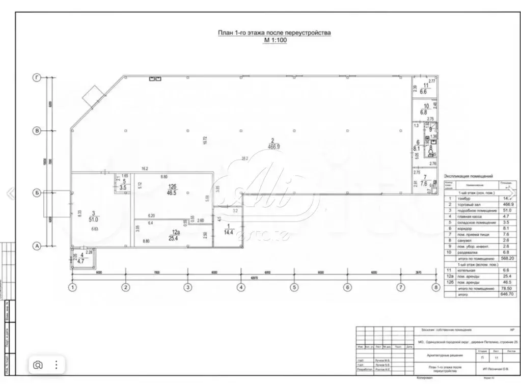 Помещение свободного назначения в Московская область, Одинцовский ... - Фото 1