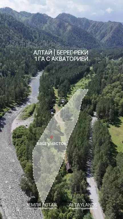 Участок в Алтай, Чемальский район, Ареда урочище  (1.0 га.) - Фото 1