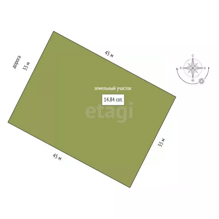 Участок в Тамбовская область, Тамбовский муниципальный округ, ... - Фото 2