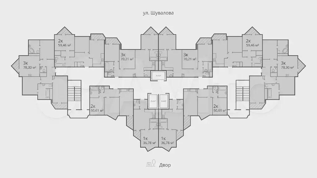 3-к. квартира, 84 м, 18/19 эт. - Фото 1