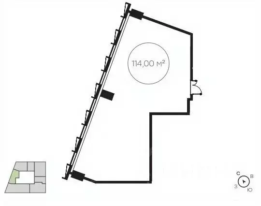 Офис в Москва ул. Обручева, Вл23 (114 м) - Фото 0