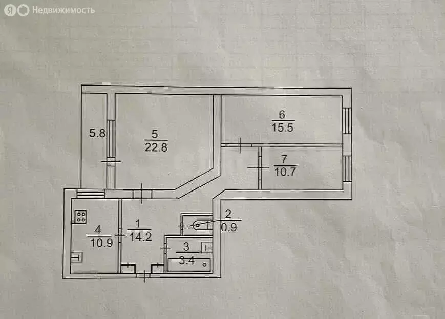 3-комнатная квартира: Саратов, Волжская улица, 5/9 (78.4 м) - Фото 1