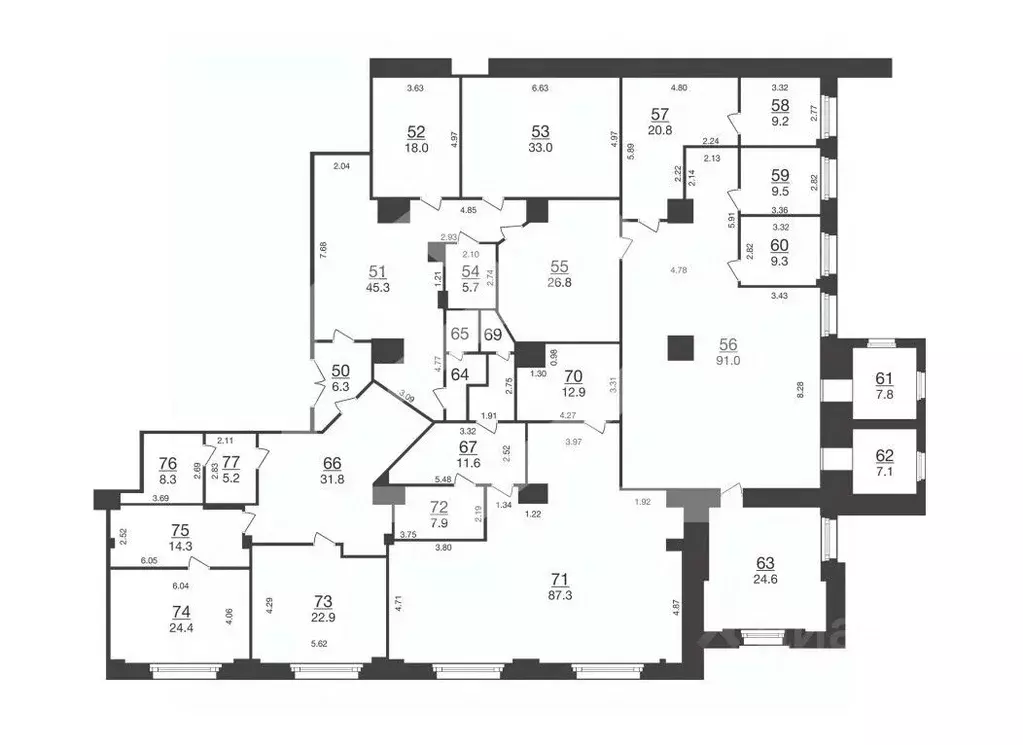 Помещение свободного назначения в Москва ул. Бутырский Вал, 68/70С1 ... - Фото 2