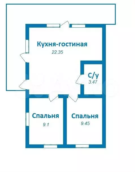 Дом 54 м на участке 6 сот. - Фото 0