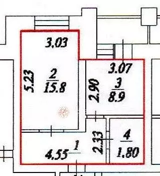 1-к кв. Новосибирская область, Бердск Северный мкр, 1 (37.0 м) - Фото 2