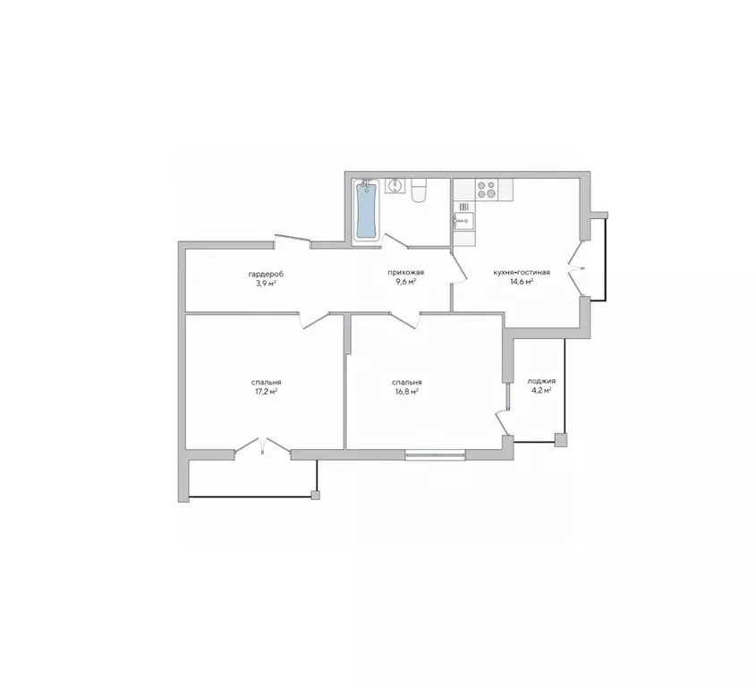 2-к кв. Крым, Судак ул. Инициативных, 80 (70.7 м) - Фото 0