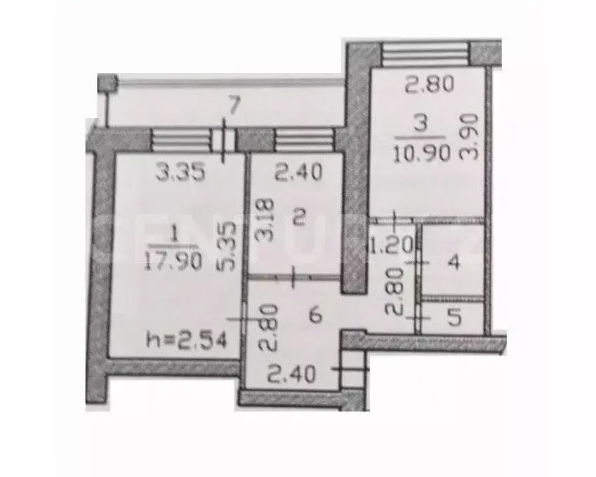2-к кв. Чувашия, Чебоксары просп. Максима Горького, 15 (56.0 м) - Фото 2