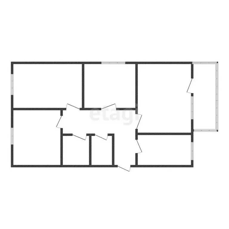 Квартира, 4 комнаты, 56.9 м - Фото 0
