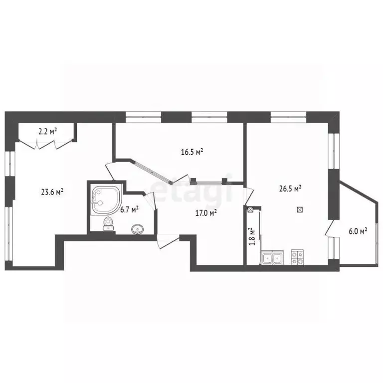 3-к кв. Ярославская область, Ярославль ул. Зелинского, 5А (94.6 м) - Фото 1