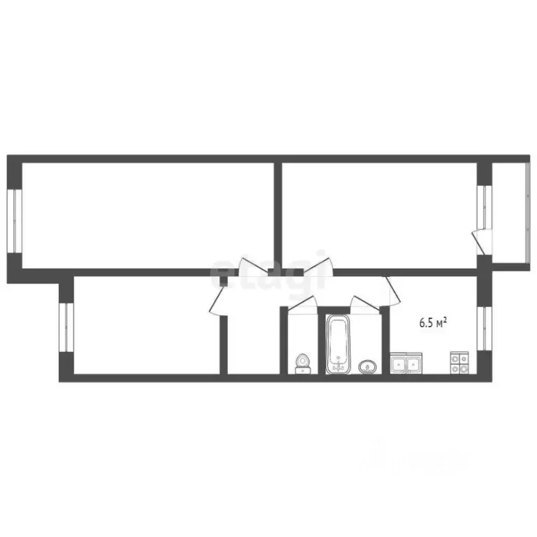3-к кв. Костромская область, Кострома проезд 8-й Окружной, 11 (63.5 м) - Фото 2