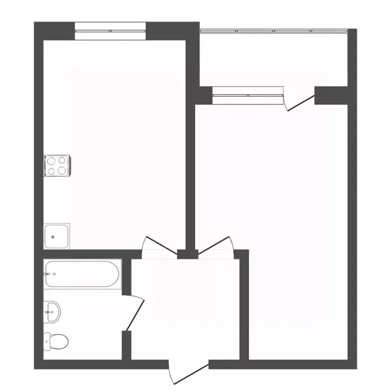 1-к кв. Тюменская область, Тюмень Харьковская ул., 85а (32.0 м) - Фото 1