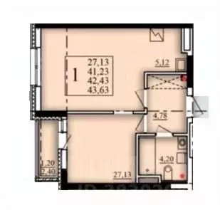 1-к кв. Башкортостан, Уфа Затон-Восточный жилрайон, Паруса жилой ... - Фото 1