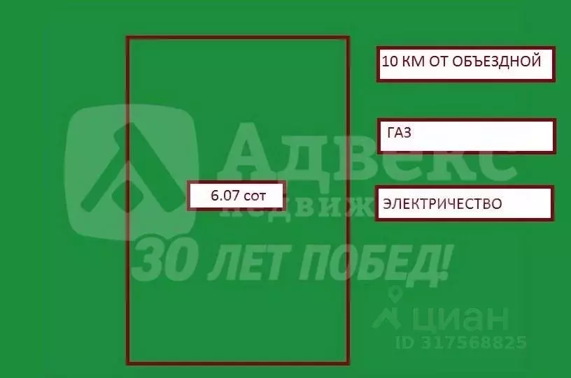 Участок в Тюменская область, Тюмень СОСН Янтарь тер., ул. Полевая (6.0 ... - Фото 2