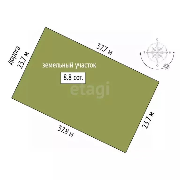 Участок в Тюменская область, Тюменский муниципальный округ, ... - Фото 2