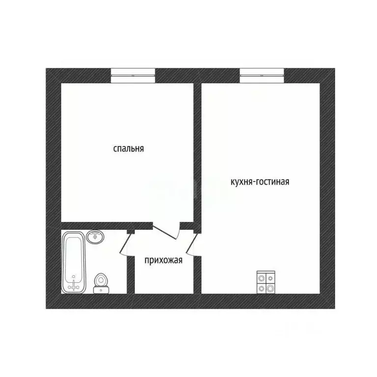 2-к кв. Смоленская область, Смоленск пер. 2-й Краснофлотский, 42 (34.8 ... - Фото 2