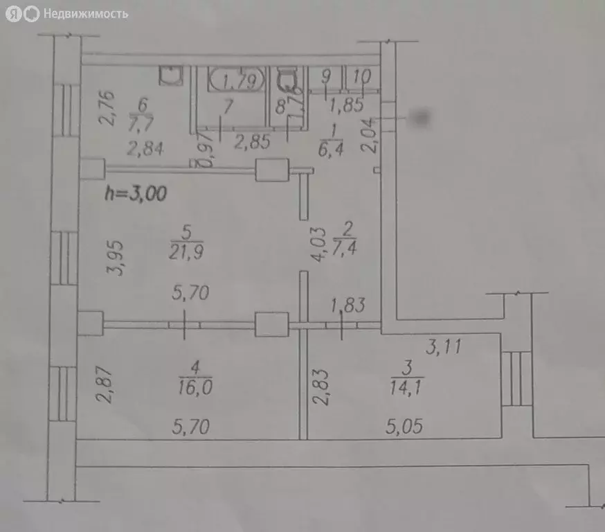 3-комнатная квартира: Новокузнецк, улица Чекалина, 12 (78.8 м) - Фото 1