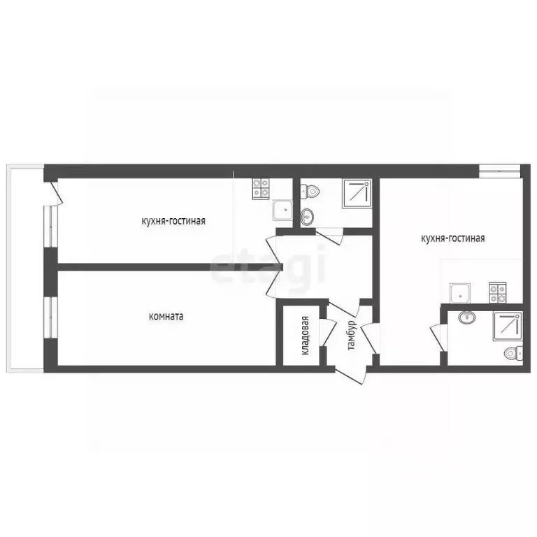 2-к кв. Крым, Евпатория ул. Кирова, 13А (89.3 м) - Фото 2