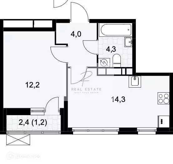 Продаётся 1-к квартира, 36 м - Фото 0